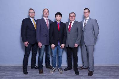 von links nach rechts: Heiko Vierheller, Lother Kniese, Mario Nies, Willi Appel, Dr. Mario Looso